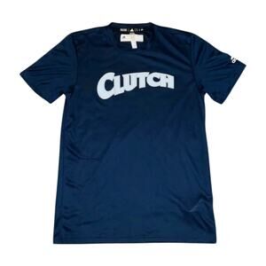Adidas Blue And White Short Sleeve “Clutch” T-Shirt Size S